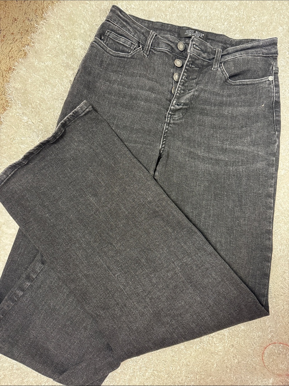 Judy blue black wide leg jeans 7 / 28